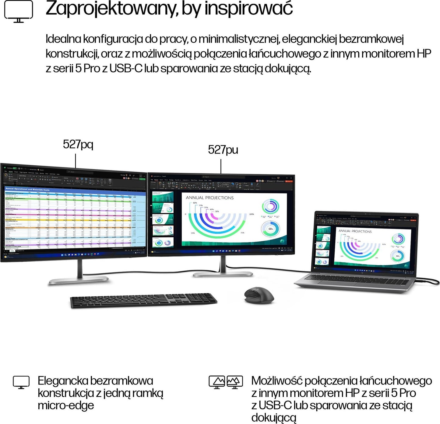 Monitor LED HP S5 Pro 527pq 27 2560 x 1440 px IPSPLS do biura OUTLET 79
