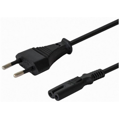 Kabel zasilający EU 2 pin (CEE 7/16) - IEC 320 C7 SAVIO 3 m