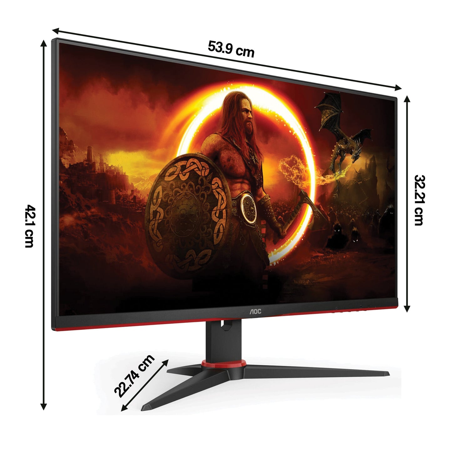 Monitor AOC 24G2SPAE 23.8" 1920x1080px IPS 165Hz gwarancja OUTLET 75