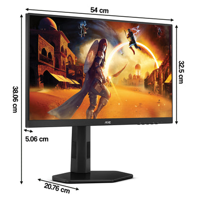 Monitor LCD AOC 24G4X 23,8 " 1920 x 1080 px IPS / PLS do pracy i domu 120