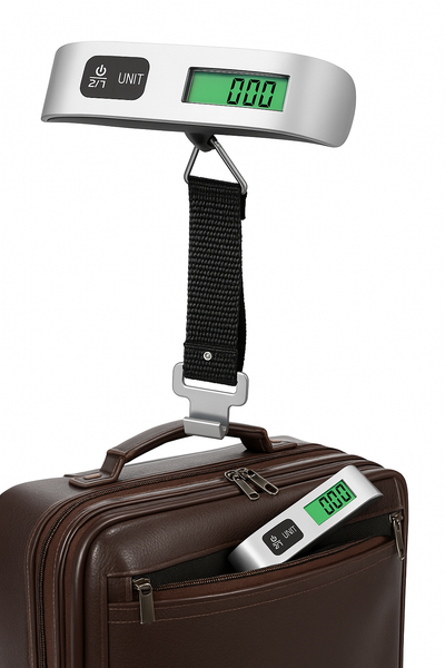 WAGA BAGAŻOWA CYFROWA ELEKTORNICZNA LCD PODRÓŻNA LOTNICZA KIESZONKOWA 50KG