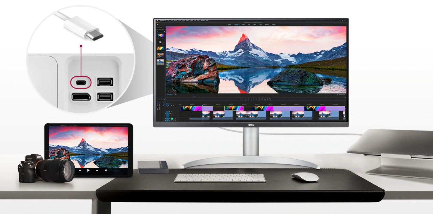 Monitor LED LG 27UP85NP-W.AEU 27 " 3840 x 2160 px IPS / PLS HDMI OUTLET 34