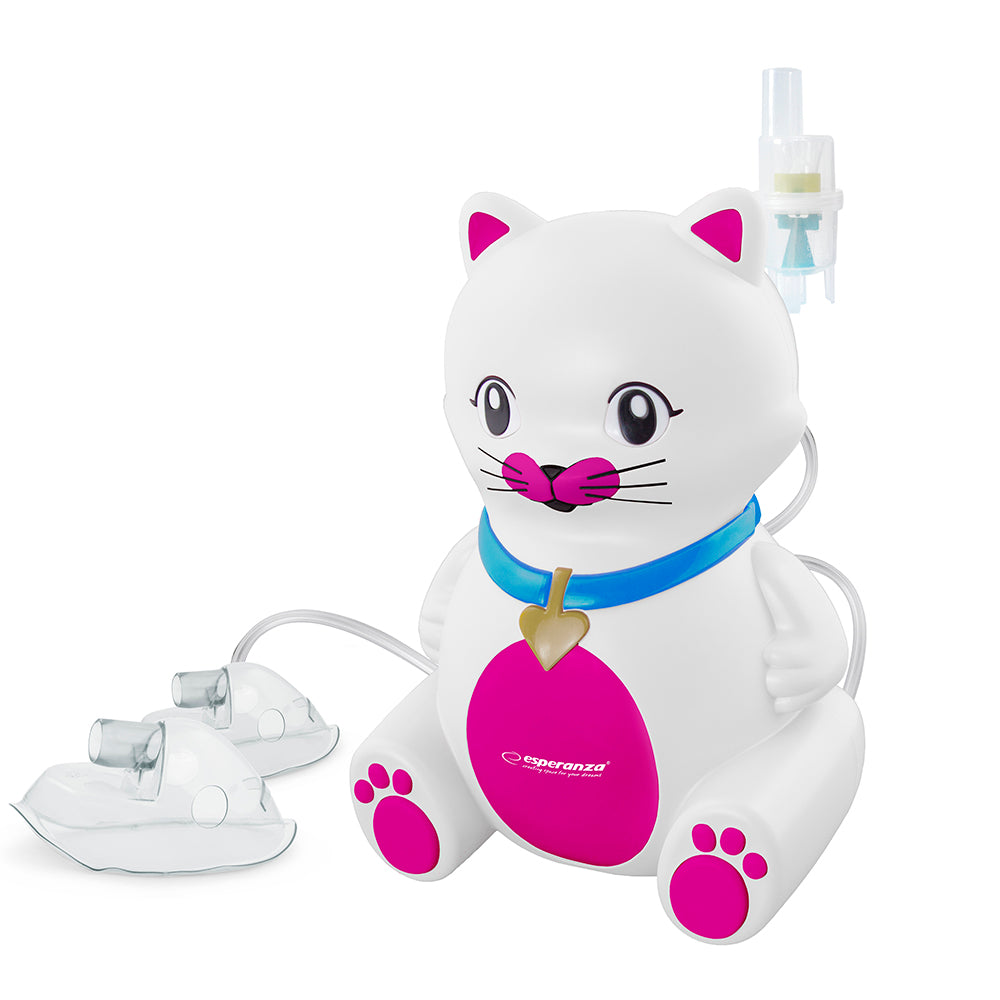 INHALATOR NEBULIZATOR DLA DZIECI KOTEK 2 x MASKA
