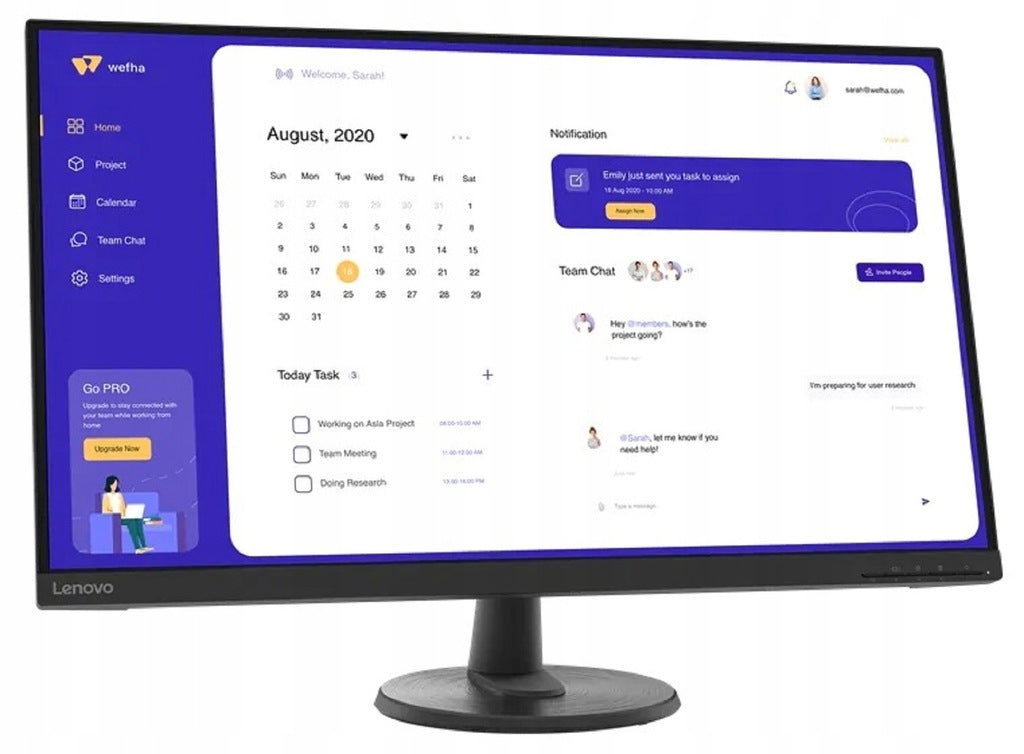 Monitor LED Lenovo D32u-40 31,5 " 3840 x 2160 px VA