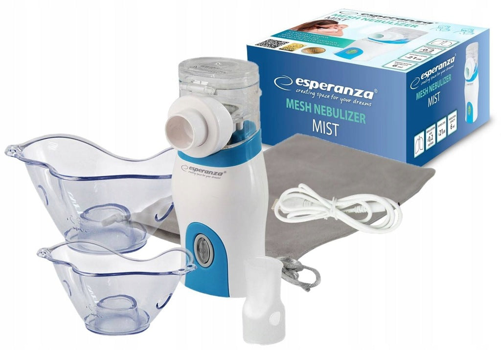 PRZENOŚNY INHALATOR NEBULIZATOR SIATECZKOWY CICHY