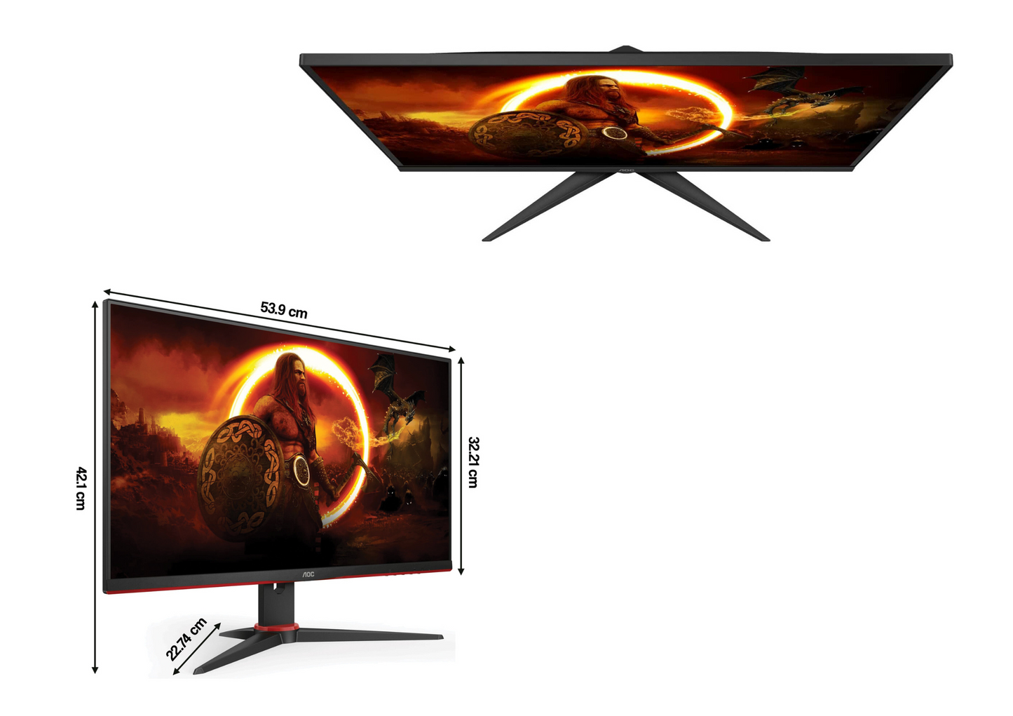 Monitor AOC 24G2SPAE 23.8" 1920x1080px IPS 165Hz gwarancja OUTLET 75