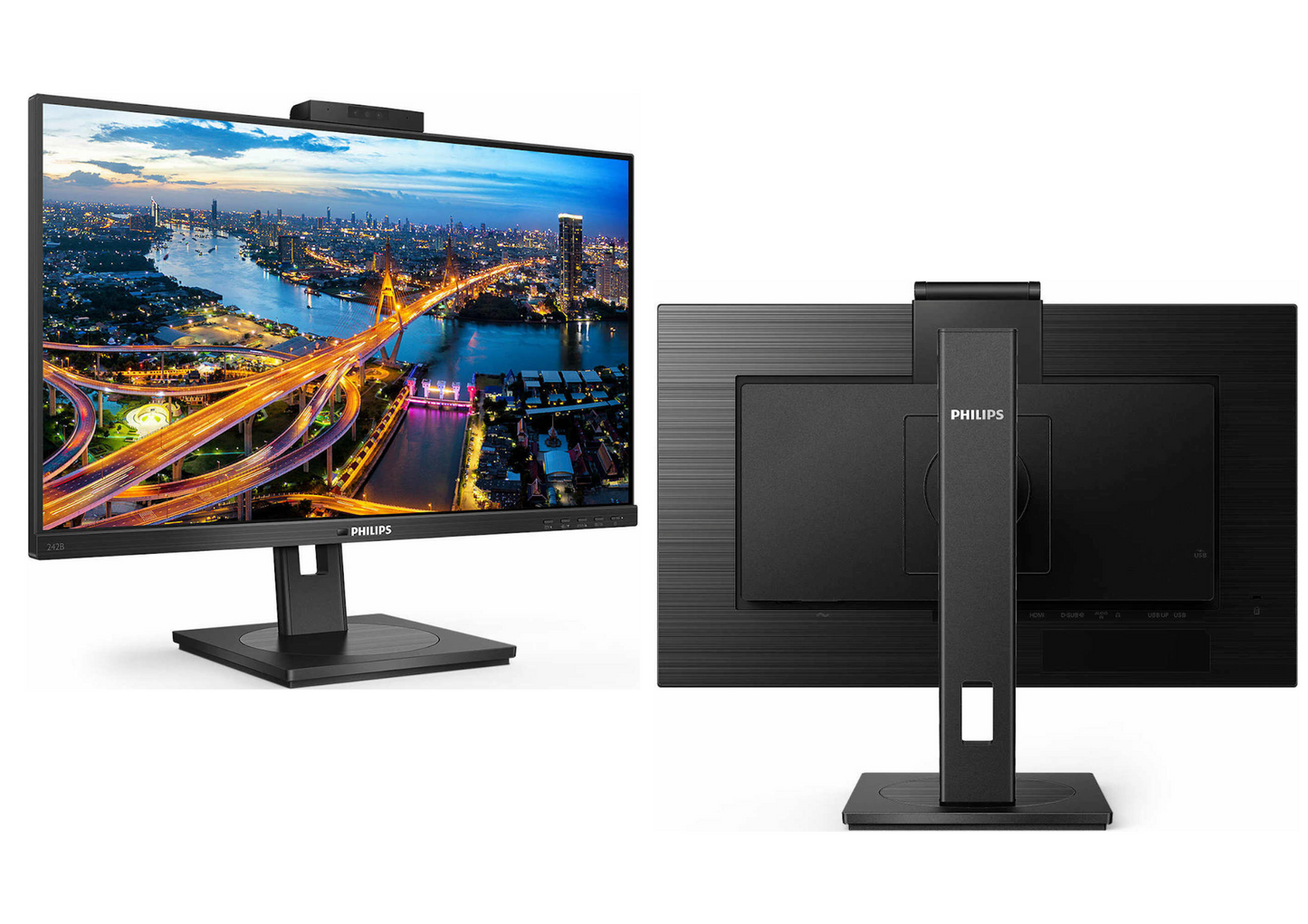 Monitor Philips 242B1H LED 23,8" 1920x1080 px IPS HDMI idealny do biura 59
