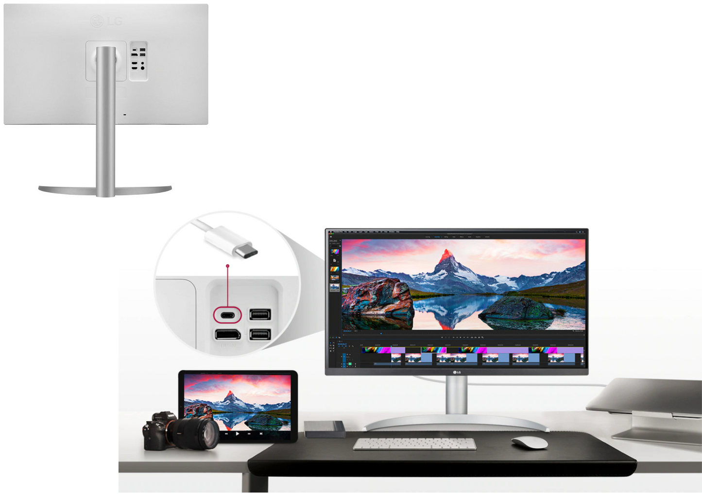 Monitor LED LG 27UP85NP-W.AEU 27 " 3840 x 2160 px IPS / PLS HDMI OUTLET 34