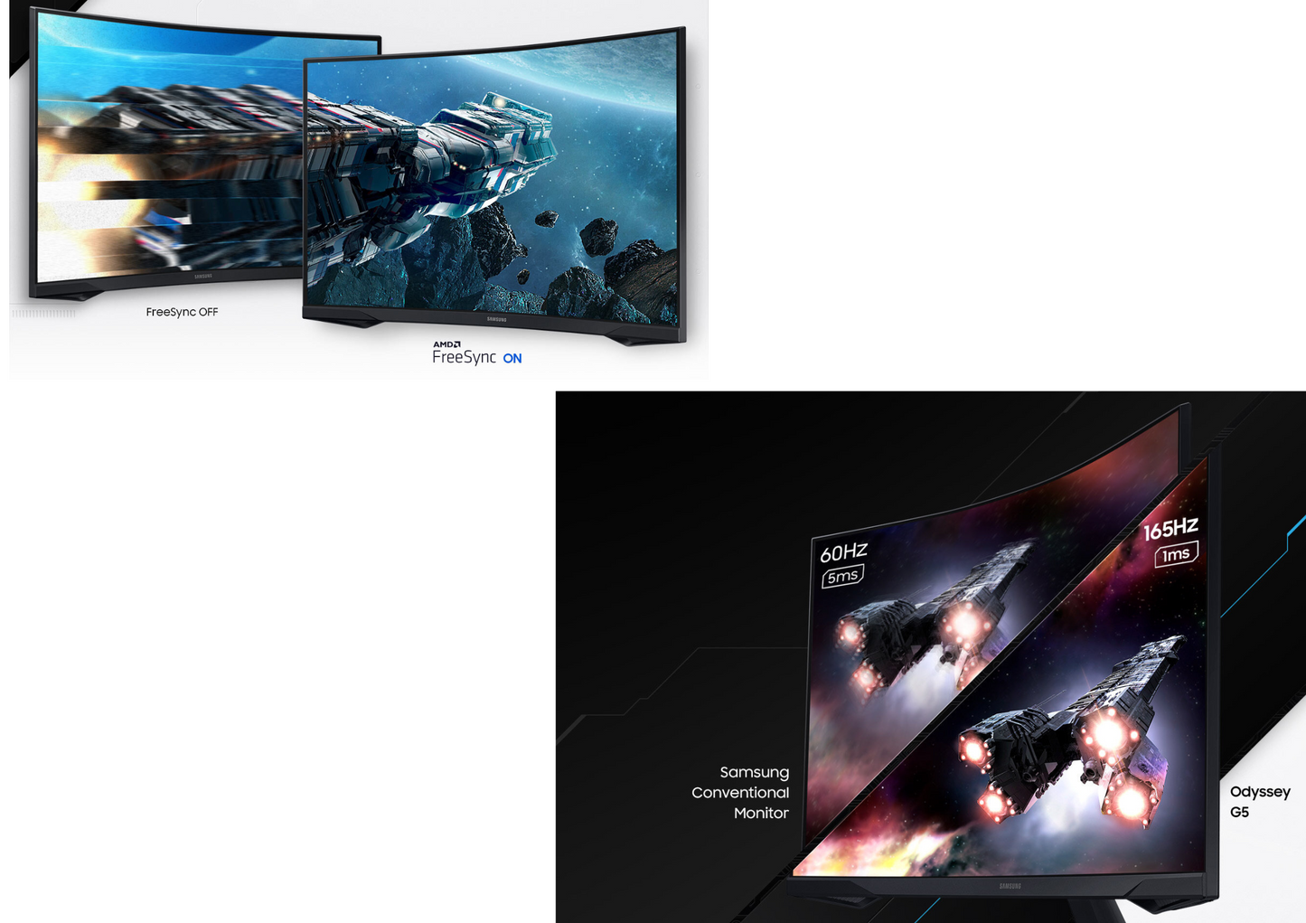 Monitor LED Samsung Odyssey G55C 31,5 " 2560x1440px VA do gry/ OUTLET 112