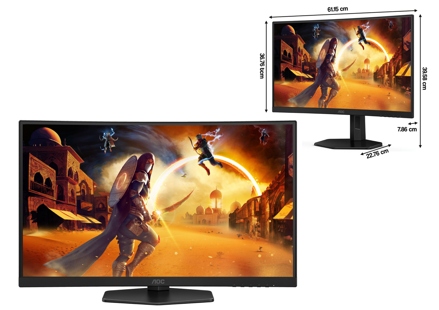Monitor LED AOC C27G4ZXU 27 " 1920 x 1080 px VA / do gamingu NOWY 113