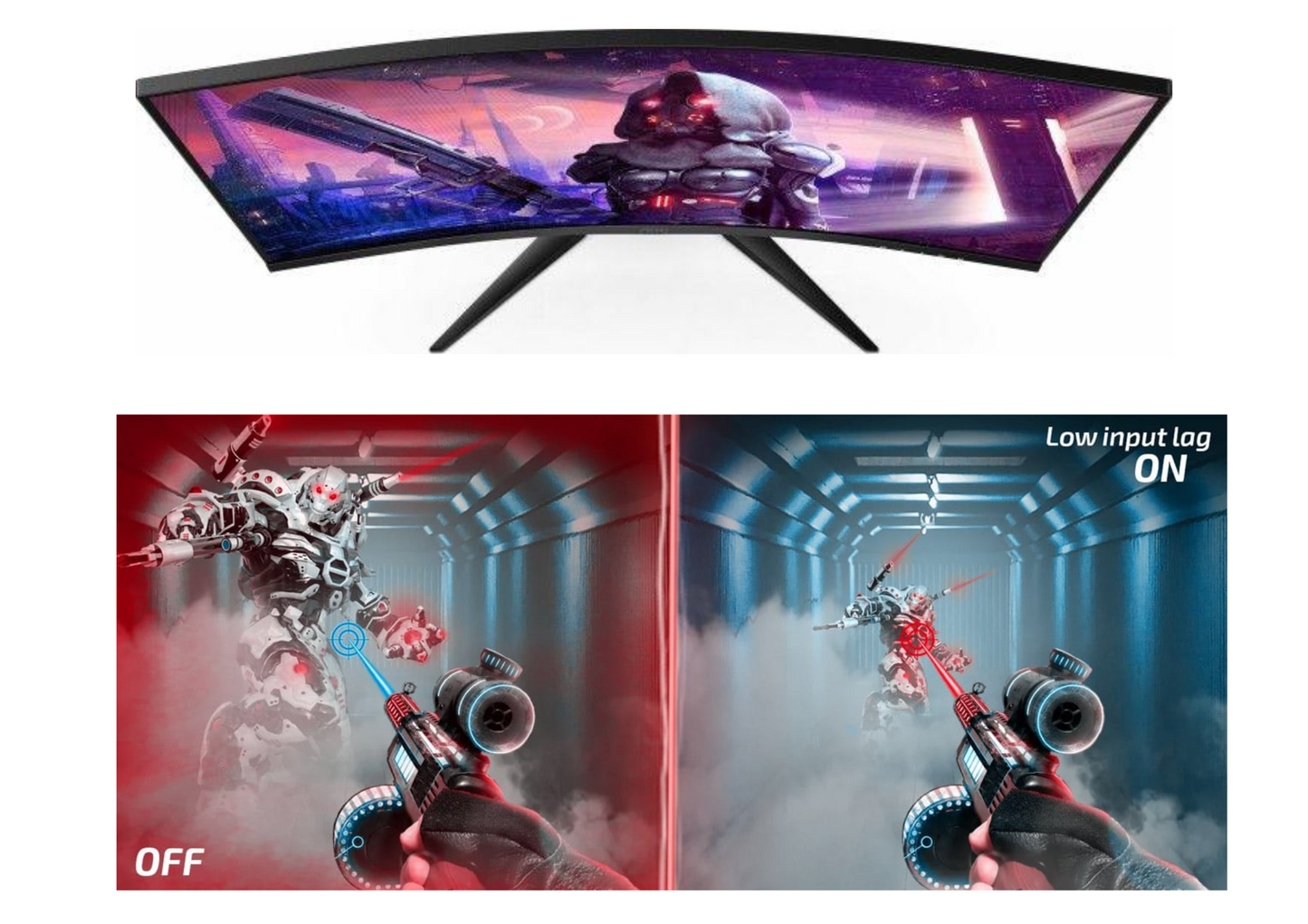 Monitor LED AOC CQ32G2SE/BK 31,5 " 2560 x 1440 px VA do biura OUTLET 119