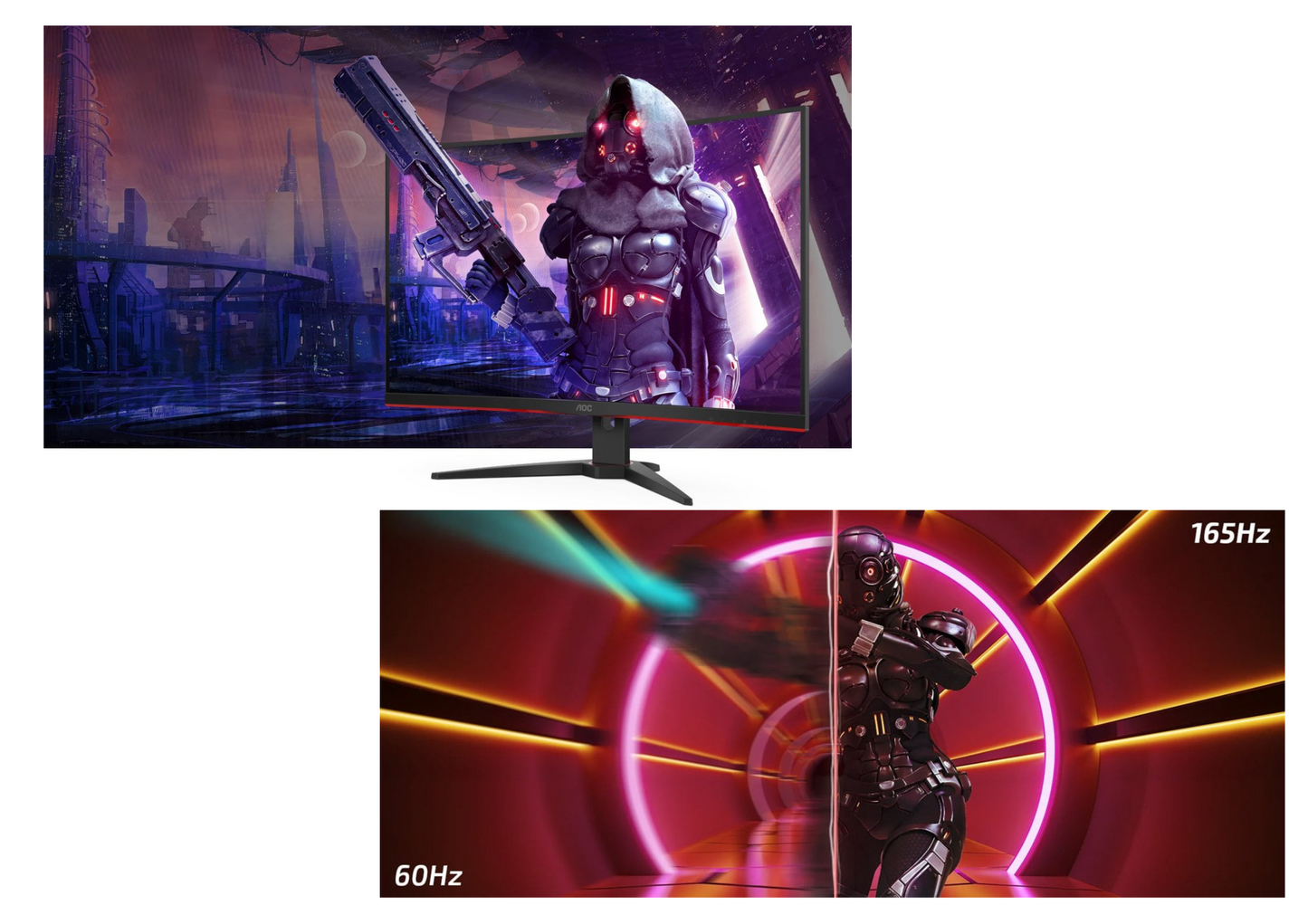 Monitor LED AOC CQ32G2SE/BK 31,5 " 2560 x 1440 px VA do biura OUTLET 119