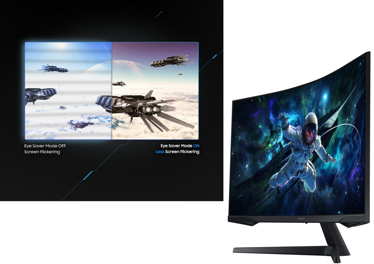 Monitor LED Samsung Odyssey G55C 31,5 " 2560x1440px VA do gry/ OUTLET 112