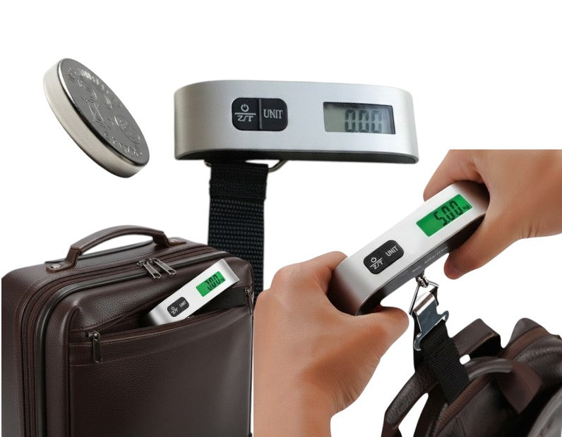 WAGA BAGAŻOWA CYFROWA ELEKTORNICZNA LCD PODRÓŻNA LOTNICZA KIESZONKOWA 50KG