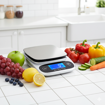 WAGA KUCHENNA ELEKTRONICZNA SREBRNY/SZARY LCD PRECYZYJNA OD 1G DO 5KG TARA