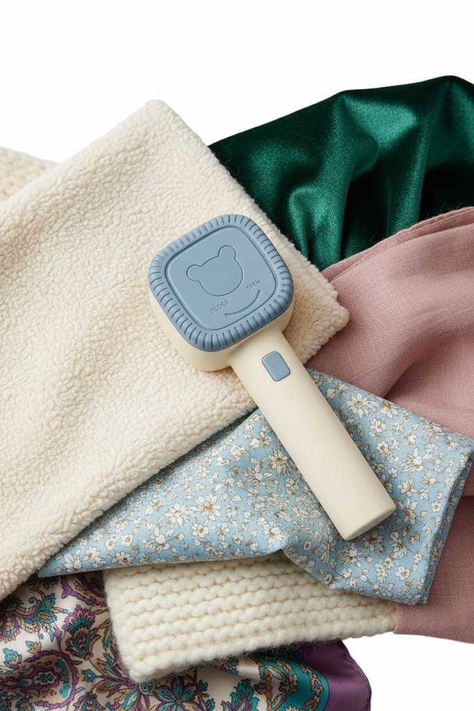 GOLARKA DO UBRAŃ SWETRÓW TAPICERKI KANAPY USB NIEBIESKA 5W BEZPRZEWODOWA