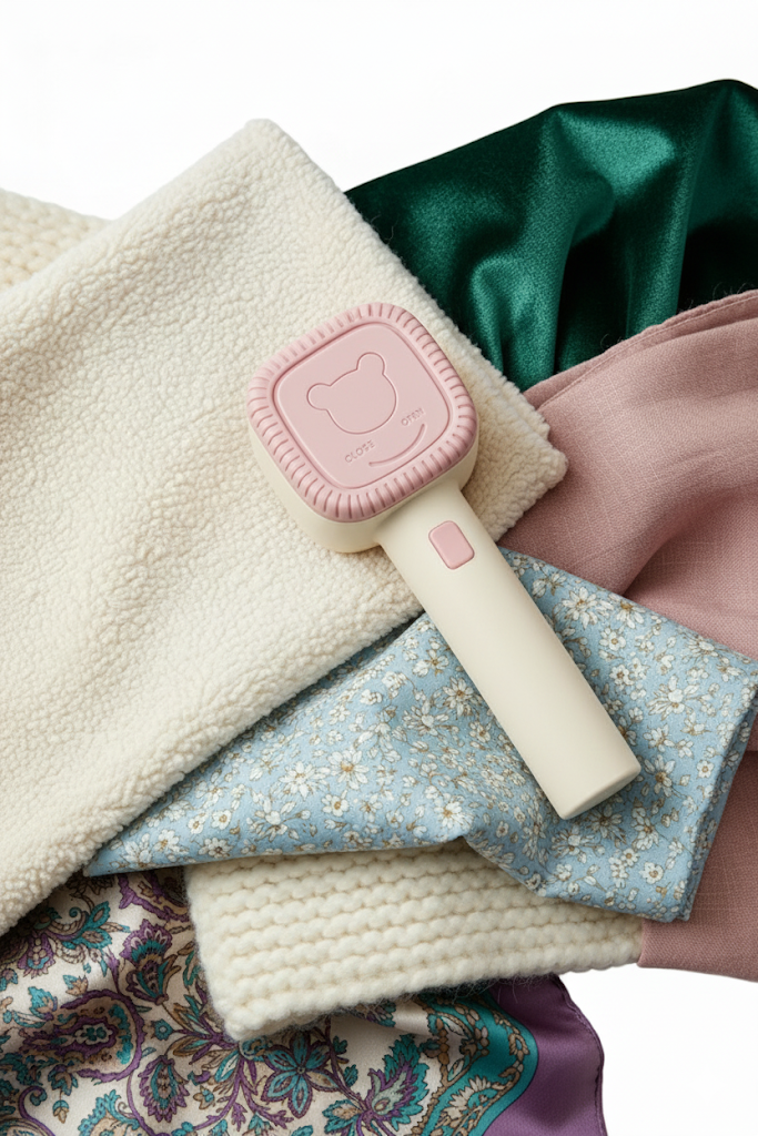 GOLARKA DO UBRAŃ SWETRÓW TAPICERKI KANAPY USB RÓŻOWA 5W BEZPRZEWODOWA