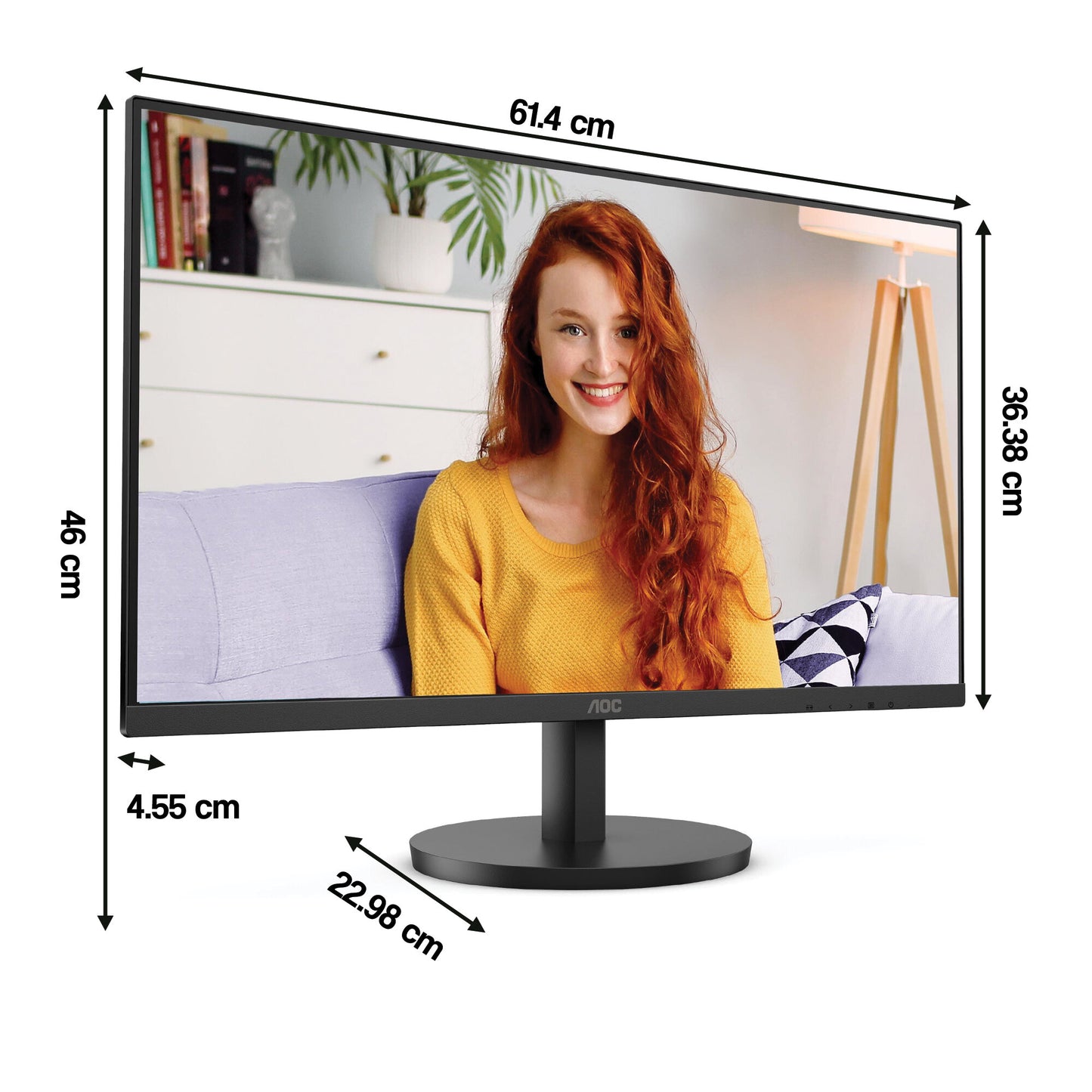 Monitor AOC U27B3M 27 3840x2160px 4 ms  do domu i biura OUTLET 114