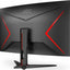 Monitor LED AOC CQ32G2SE/BK 31,5 " 2560 x 1440 px VA do biura OUTLET 119