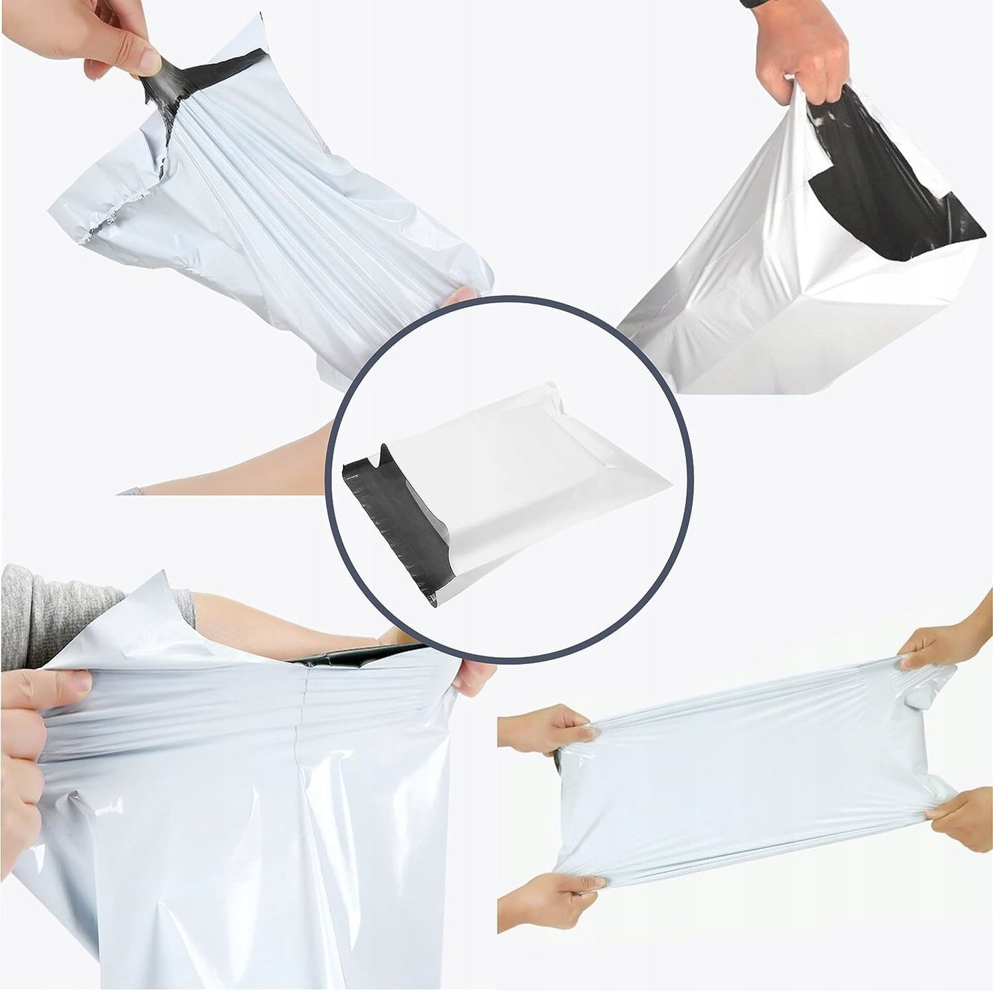 FOLIOPAKI KURIERSKIE BIAŁE 500x600 50 szt GRUBE MOCNE