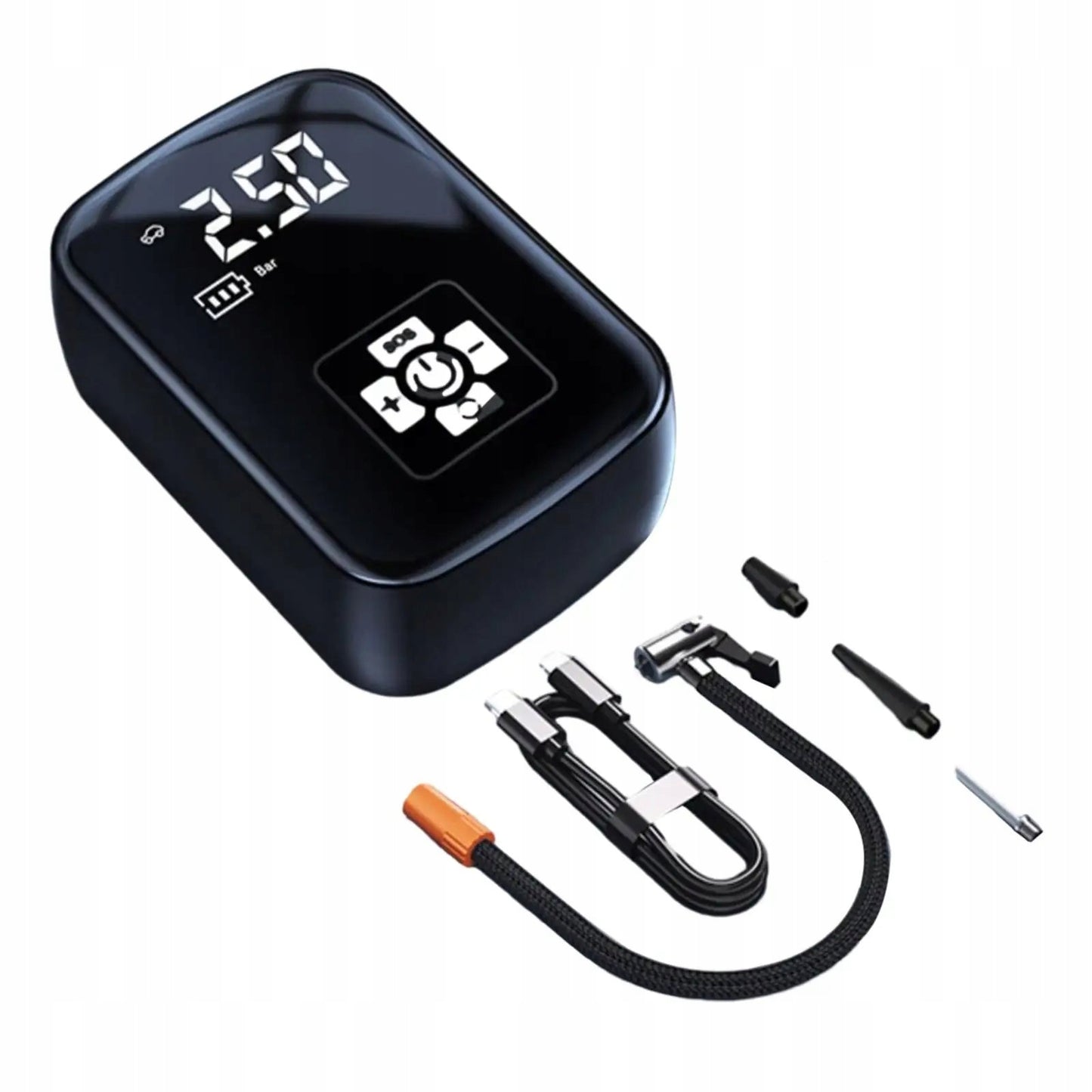 Cyfrowa sprężarka bezprzewodowy kompresor 120 W, 7,4 V, 10 BAR