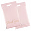 FOLIOPAK KURIERSKI FOLIOPAKI RÓŻOWE z RĄCZKĄ 310 x 420 + 70 mm (rączka) 50 szt z napisem "Thank You"