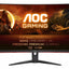Monitor LED AOC CQ32G2SE/BK 31,5 " 2560 x 1440 px VA do biura OUTLET 119