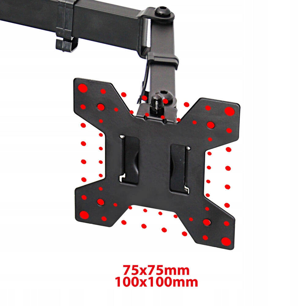 OBROTOWY UCHWYT BIURKOWY DO MONITORA REGULOWANY VESA 10”-27"