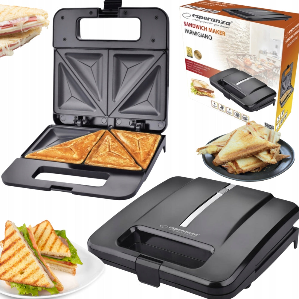 OPIEKACZ TOSTER KANAPKI GRILL TORTILLA MOCNE NIEPRZYWIERAJĄCE PŁYTY 1000W
