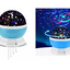 LAMPKA NOCNA LED PROJEKTOR GWIAZD 2w1 KULA NIEBIESKA OBROTOWA DLA DZIECI