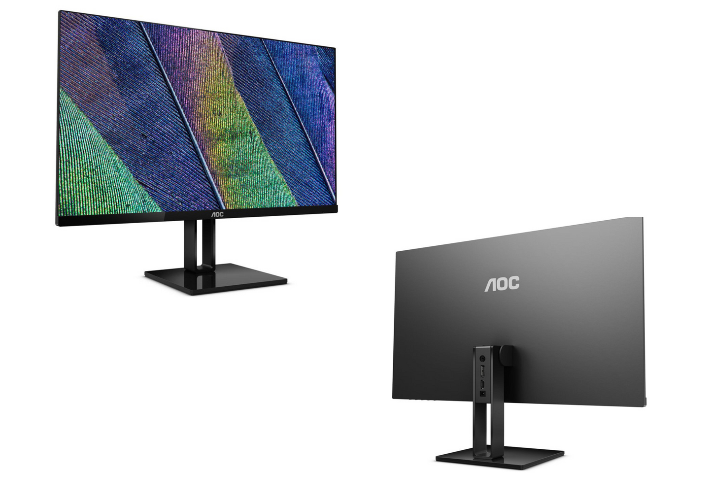 Monitor LED AOC 27V2Q 27 " 1920 x 1080 px IPS / PLS idealny do biura 35