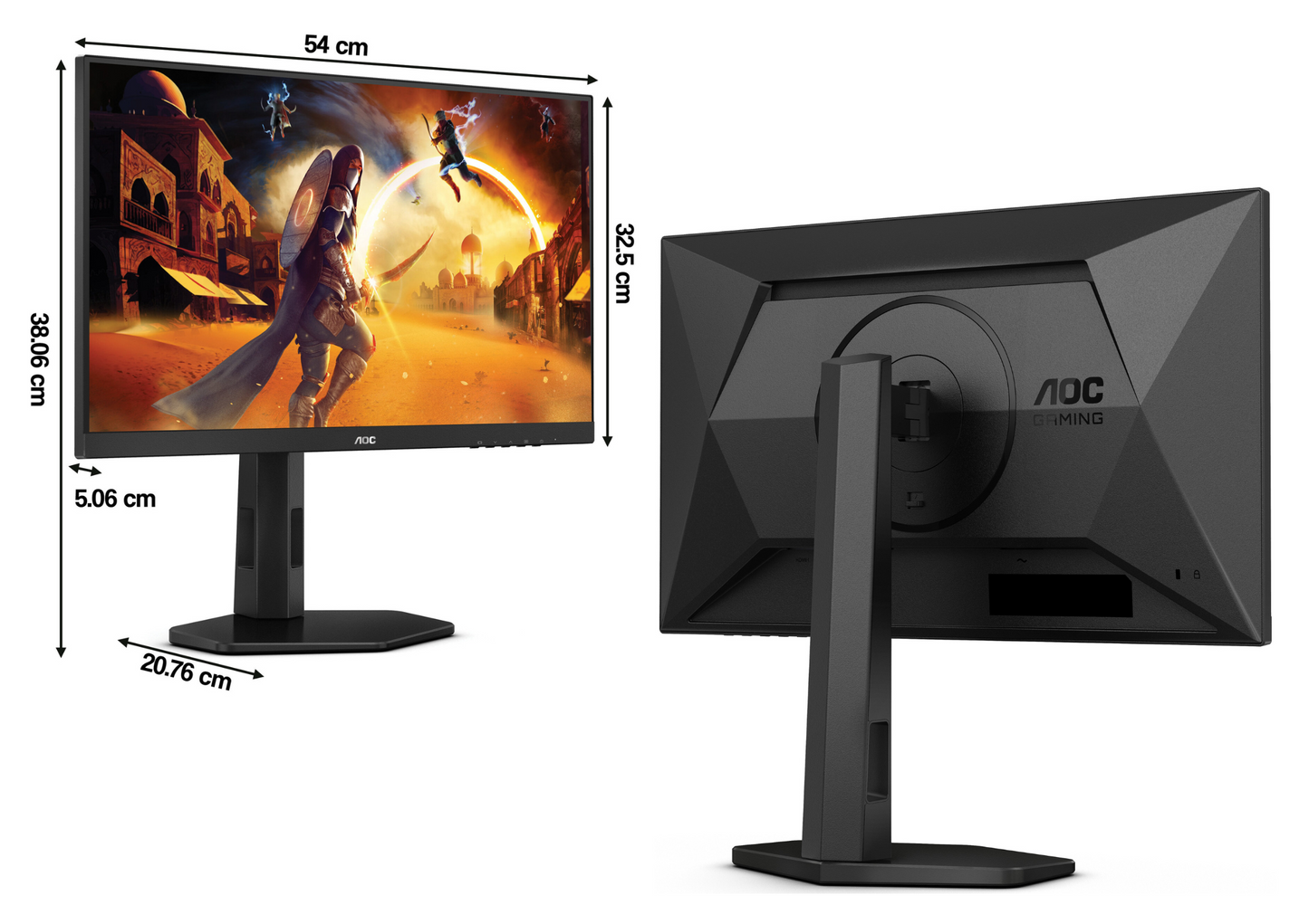 Monitor LCD AOC 24G4X 23,8 " 1920 x 1080 px IPS / PLS do pracy i domu 120