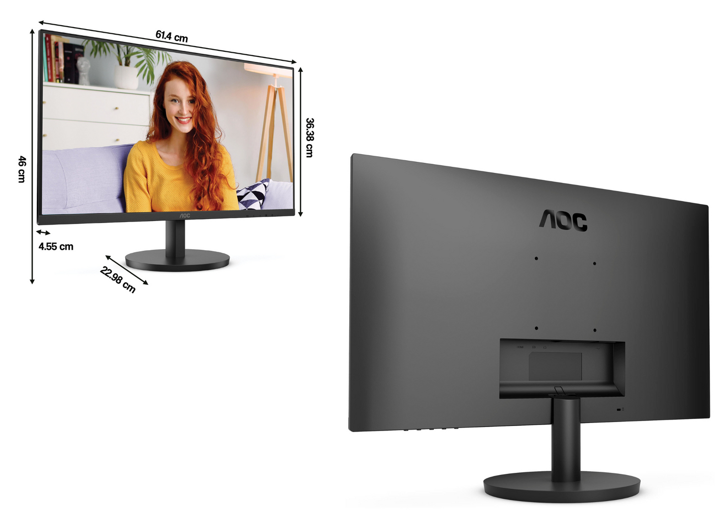 Monitor AOC U27B3M 27 3840x2160px 4 ms  do domu i biura OUTLET 114