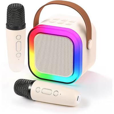 Karaoke głośnik Bluetooth 10W, 2x mikrofon bezprzewodowy/idealny do zabawy