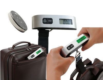 WAGA BAGAŻOWA CYFROWA ELEKTORNICZNA LCD PODRÓŻNA LOTNICZA KIESZONKOWA 50KG